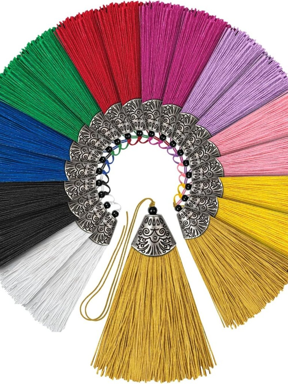 Boho Tassel Charm Jewelry Making Charm Bulk 10 Colors